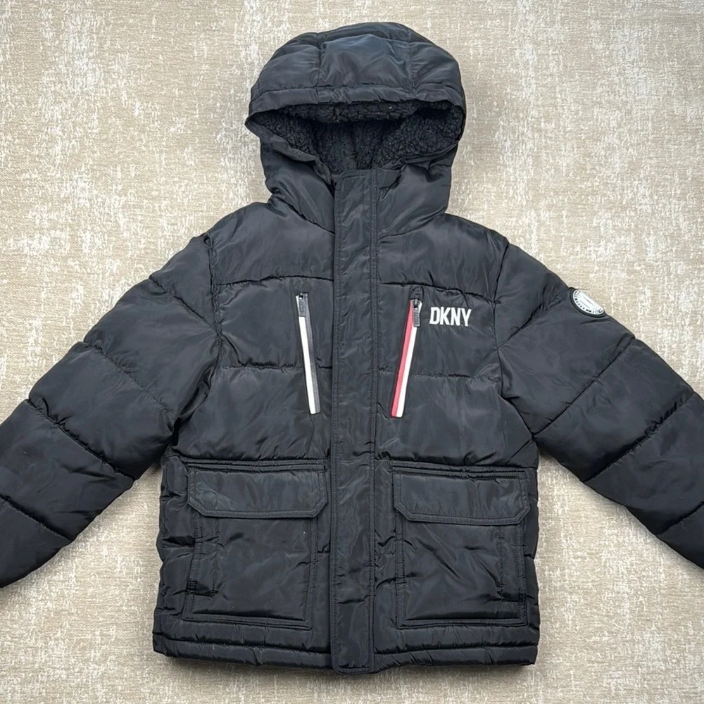 DKNY Kids Black Puffer Jacket